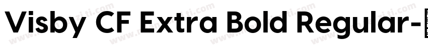 Visby CF Extra Bold Regular字体转换